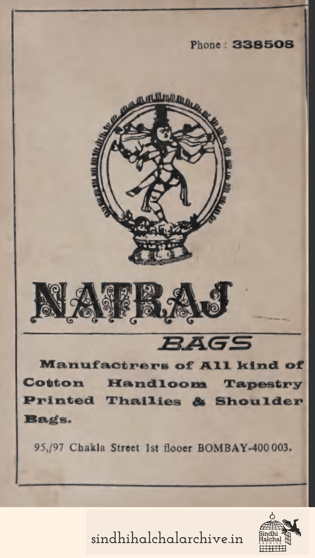 Image of AD NATRAJ BAGS